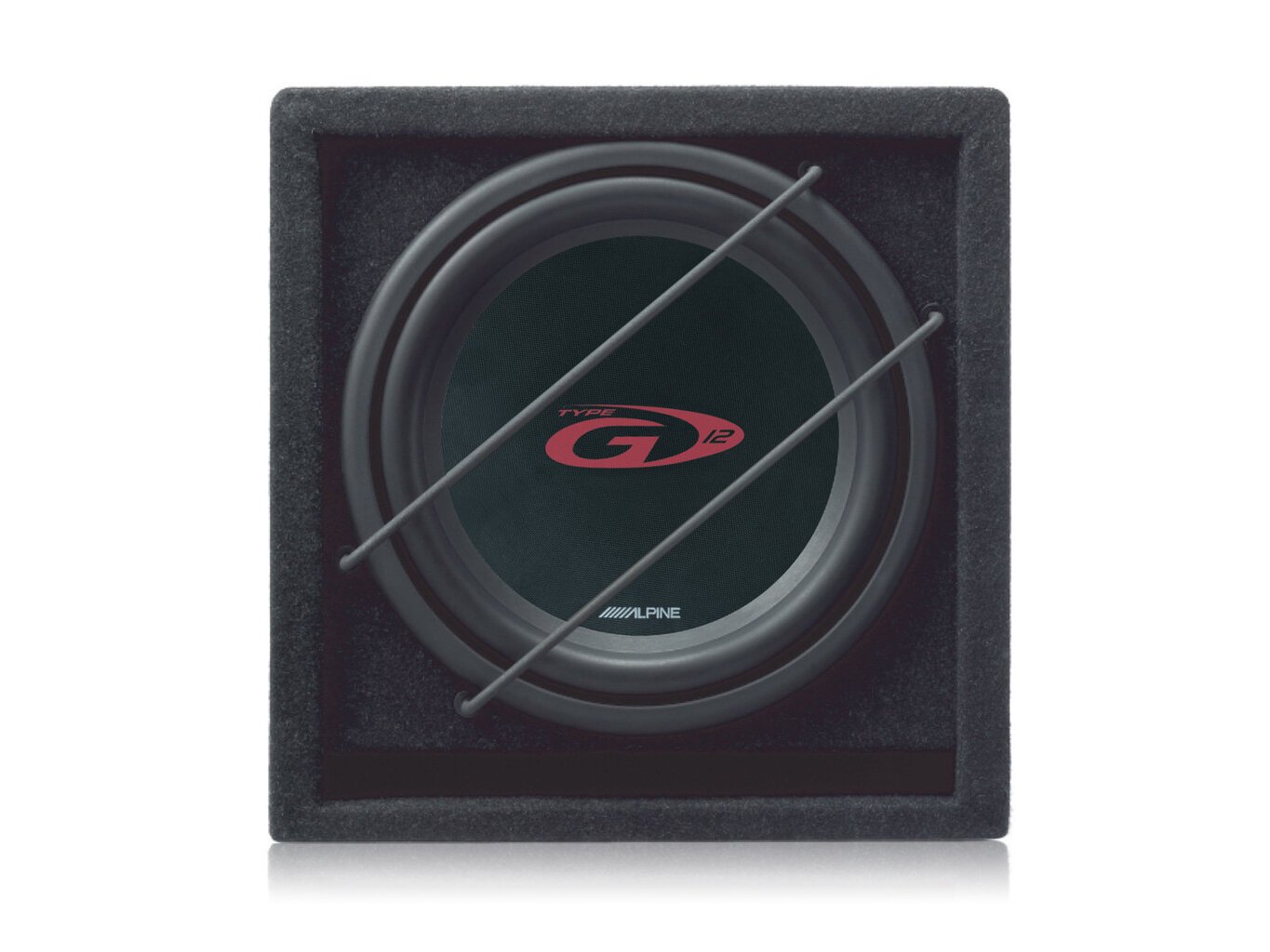 Alpine Subwoofer SBG-1244BR, musta hinta ja tiedot | Autokaiuttimet | hobbyhall.fi