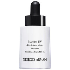 Läpikuultava meikinpohjustusvoide Giorgio Armani Maestro UV Skin Defense Primer SPF50, 30 ml hinta ja tiedot | Meikkivoiteet ja puuterit | hobbyhall.fi