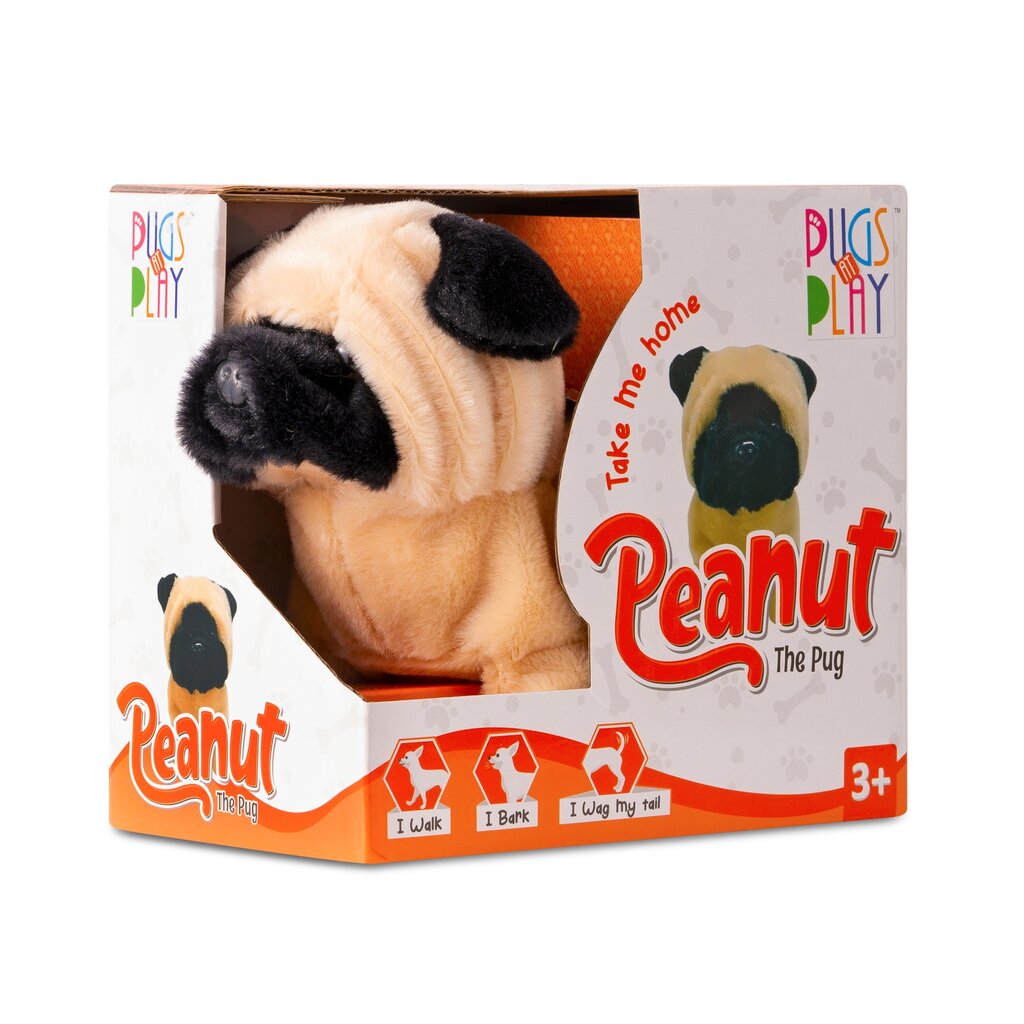 Kävelevä koiranpentu Pugs At Play Peanut hinta ja tiedot | Poikien lelut | hobbyhall.fi