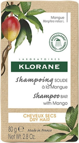 Klorane Mango Solid Shampoo 80gr hinta ja tiedot | Shampoot | hobbyhall.fi