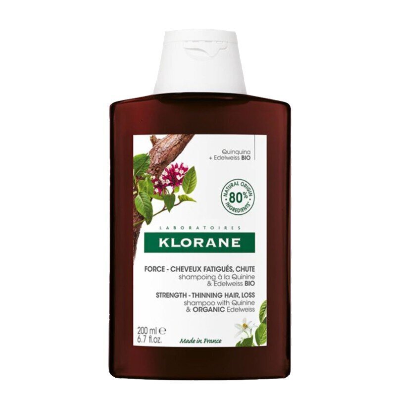 Klorane 04.30 Strength Thinning Hair Loss Shampoo, 200 ml hinta ja tiedot | Shampoot | hobbyhall.fi