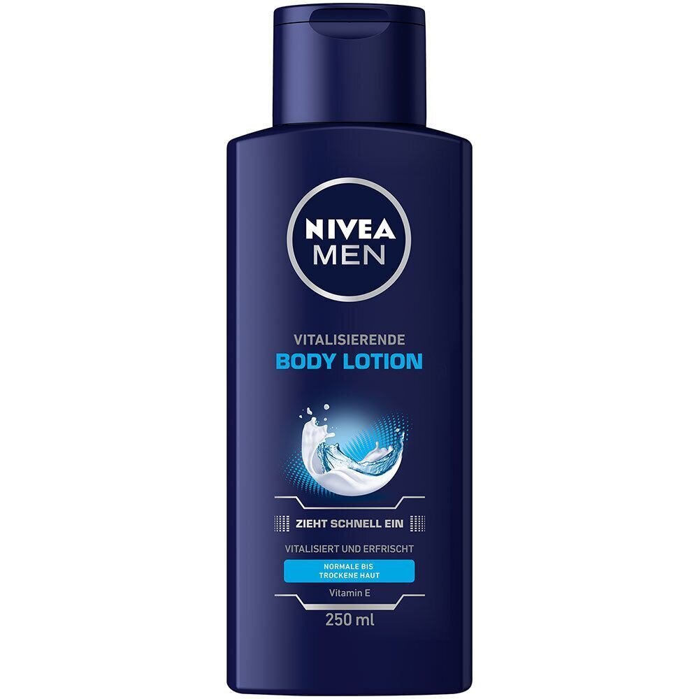 Nivea miesten elvyttävä vartalovoide, 250ml hinta ja tiedot | Vartalovoiteet ja -emulsiot | hobbyhall.fi