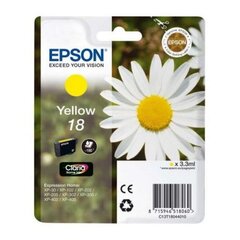 Mustekasetti Epson C13T18044010, keltainen hinta ja tiedot | Mustekasetit | hobbyhall.fi