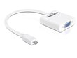 DELOCK ADAPTER HDMI-D(MICRO)(M) ->VGA(F) hinta ja tiedot | Adapterit | hobbyhall.fi