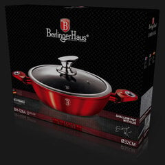 Berlinger Haus kasari Metallic Line, 32 cm, burgundi hinta ja tiedot | Paistinpannut | hobbyhall.fi