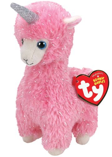 Pehmolelu TY Beanie Boos LANA vaaleanpunainen laama, 15 cm hinta |  