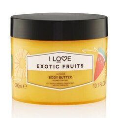 I love Exotic Fruit Body Butter -vartalovoi 300ml hinta ja tiedot | Vartalovoiteet ja -emulsiot | hobbyhall.fi