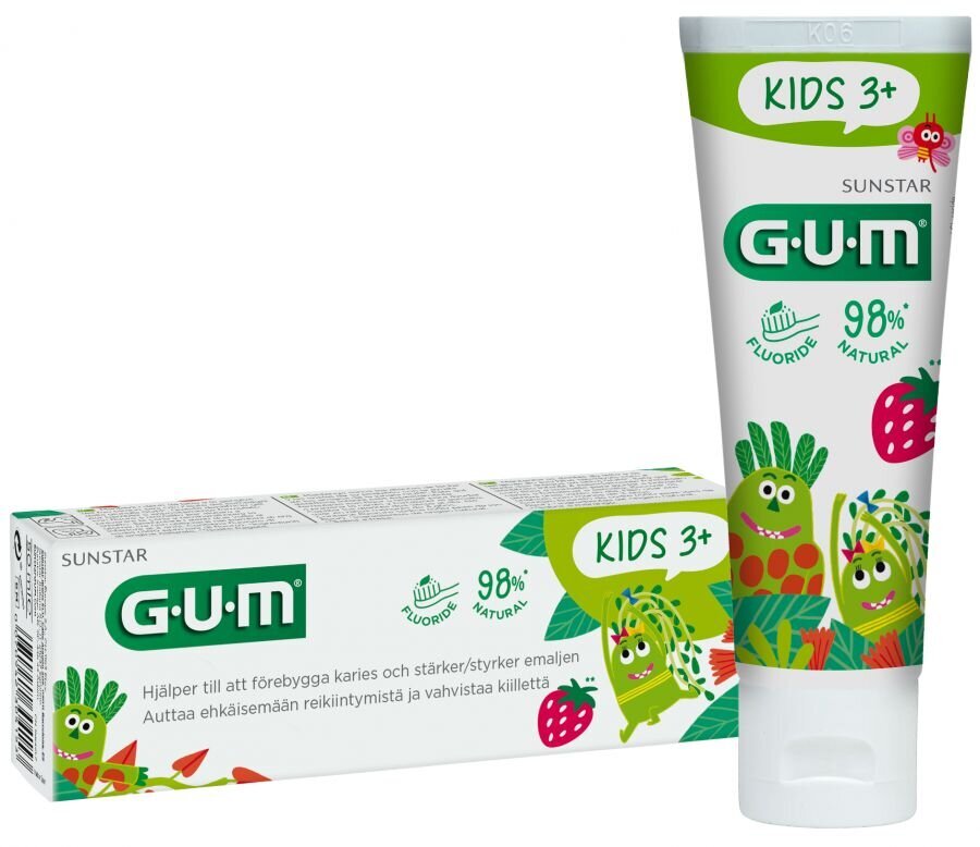 Hammastahna Penguin Kids 50ml (lapsille 2-6 vuotta) GUM® (3000) hinta ja tiedot | Suuhygienia | hobbyhall.fi