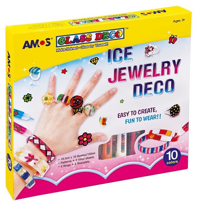 AMOS Ice Jewelry Deco koristelusetti hinta ja tiedot | Taide- ja askartelutarvikkeet | hobbyhall.fi