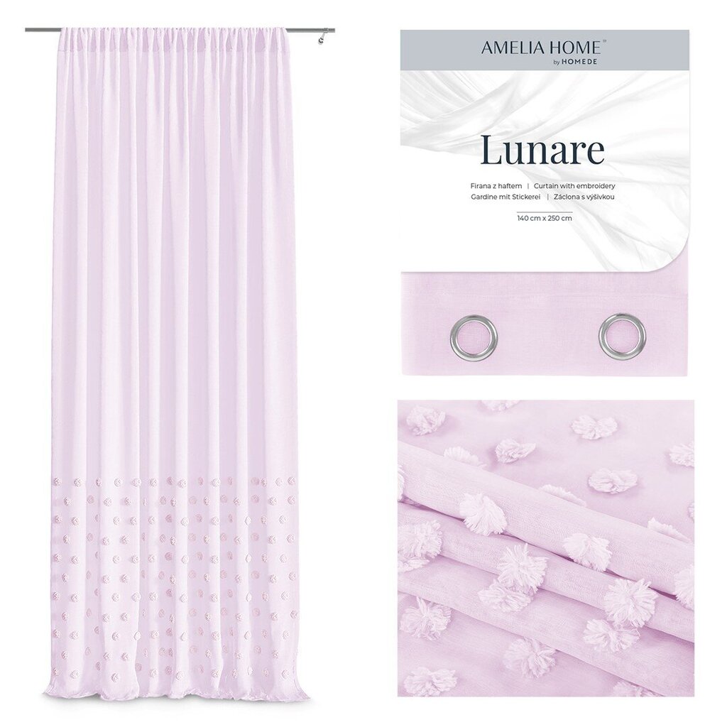 AmeliaHome verho Lunare hinta ja tiedot | Verhot | hobbyhall.fi