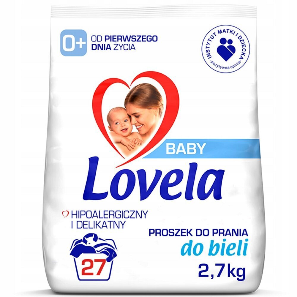 Pesujauhe vauvan ja lasten vaatteille, valkoisille vaatteille Lovela Baby, 2,7 kg hinta ja tiedot | Pyykinpesuaineet | hobbyhall.fi