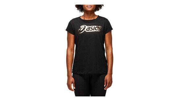 Naisten T-paita Asics Logo Graphic Tee, musta hinta ja tiedot | Naisten T-paidat | hobbyhall.fi