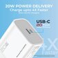 PROMATE PowerPort-20PD Type-C PD 20W Laturi hinta ja tiedot | Puhelimen laturit | hobbyhall.fi