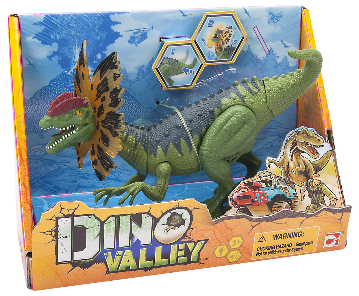 Dinosaurus valoilla ja äänillä Chap Mei Dino Valley, 542083/542141 hinta ja tiedot | Poikien lelut | hobbyhall.fi