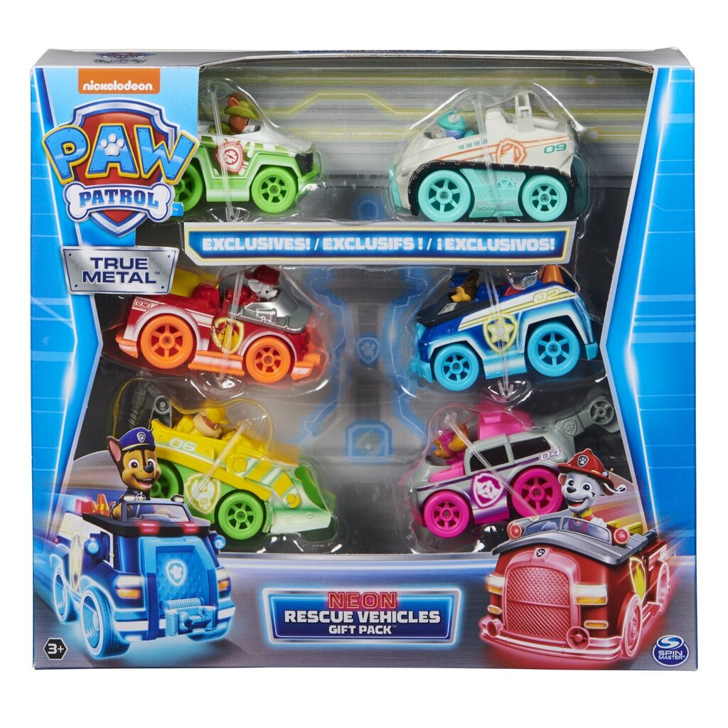 True Metal Neon Puppies Patrol Puppies (Paw Patrol (Ryhmä Hau)) SpinMaster SpinMaster hinta ja tiedot | Poikien lelut | hobbyhall.fi