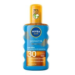 Nivea Sun Protect and Bronze SPF30 aurinkovoide, 200ml hinta ja tiedot | Aurinkovoiteet | hobbyhall.fi