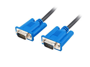 Cable VGA M/M 5M shielded ferrite, black hinta ja tiedot | Kaapelit ja adapterit | hobbyhall.fi