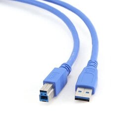 Kaapeli USB 3.0 AM-BM, 3 m hinta ja tiedot | Gembird Kodinkoneet ja kodinelektroniikka | hobbyhall.fi