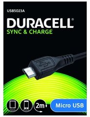Kaapeli Duracell USB-microUSB, 2m hinta ja tiedot | Duracell Puhelimet, älylaitteet ja kamerat | hobbyhall.fi