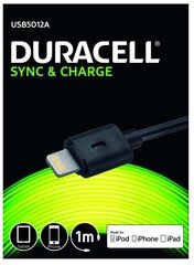 Kaapeli Duracell USB-Lightning, 1m hinta ja tiedot | Duracell Puhelimet, älylaitteet ja kamerat | hobbyhall.fi