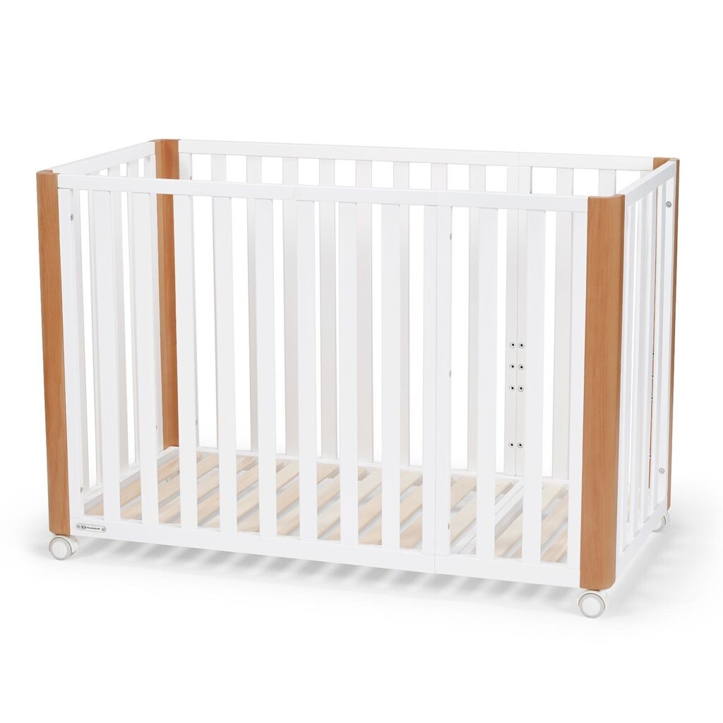 Vauvansänky Kinderkraft Koya 60x90 cm patjalla 4in1, valkoinen hinta ja tiedot | Pinnasängyt | hobbyhall.fi