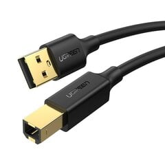 Tulostinkaapeli Ugreen US135 USB 2.0 AB, 5m, musta hinta ja tiedot | Puhelinkaapelit | hobbyhall.fi