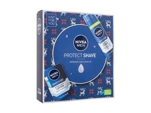 Nivea Men Protect Shave Lahjapakkaus: Partavesi 100 ml + Partavaahto 200 ml. hinta ja tiedot | Parranajo ja karvanpoisto | hobbyhall.fi