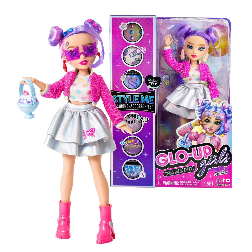 Nukke tarvikkeineen Glo Up Girls Sadie, 2 sarja, 83012 hinta ja tiedot | Tyttöjen lelut | hobbyhall.fi