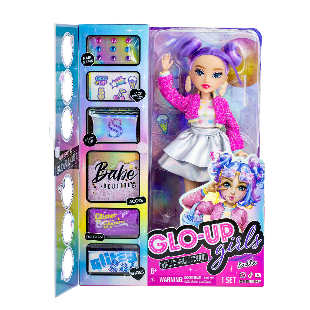 Nukke tarvikkeineen Glo Up Girls Sadie, 2 sarja, 83012 hinta ja tiedot | Tyttöjen lelut | hobbyhall.fi