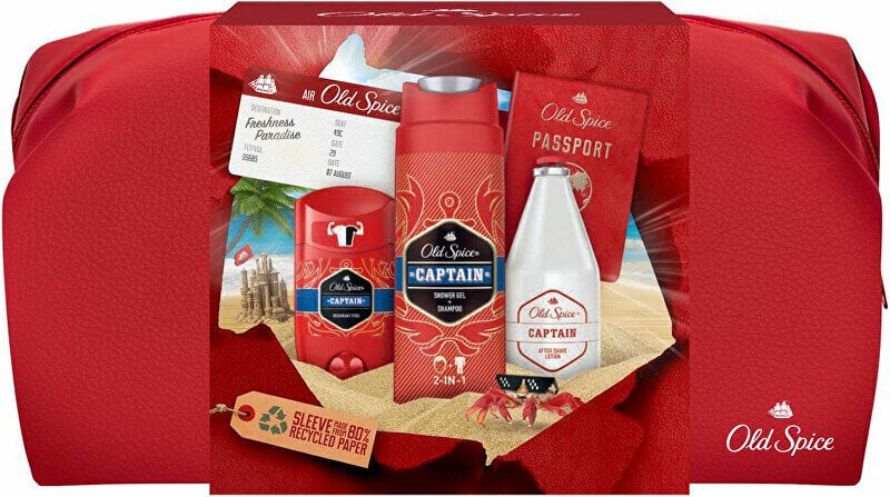Miesten kosmetiikkapakkaus vartalolle Old Spice: Puikkodeodorantti, 50 ml + suihkugeeli, 250 ml + parranajovesi, 100 ml hinta ja tiedot | Deodorantit | hobbyhall.fi