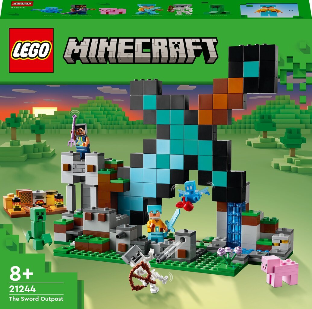 21244 LEGO® Minecraft Miekkavartio hinta ja tiedot | LEGOT ja rakennuslelut | hobbyhall.fi