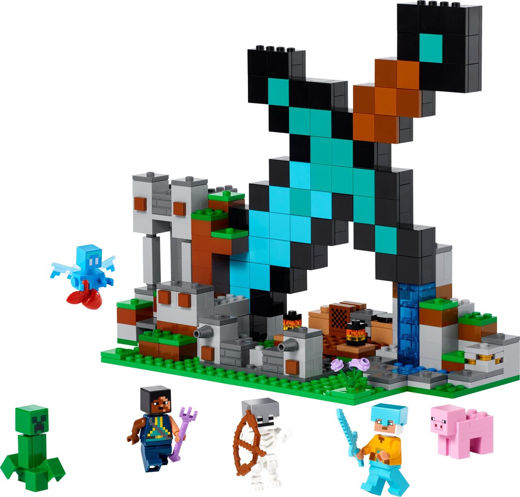 21244 LEGO® Minecraft Miekkavartio hinta ja tiedot | LEGOT ja rakennuslelut | hobbyhall.fi