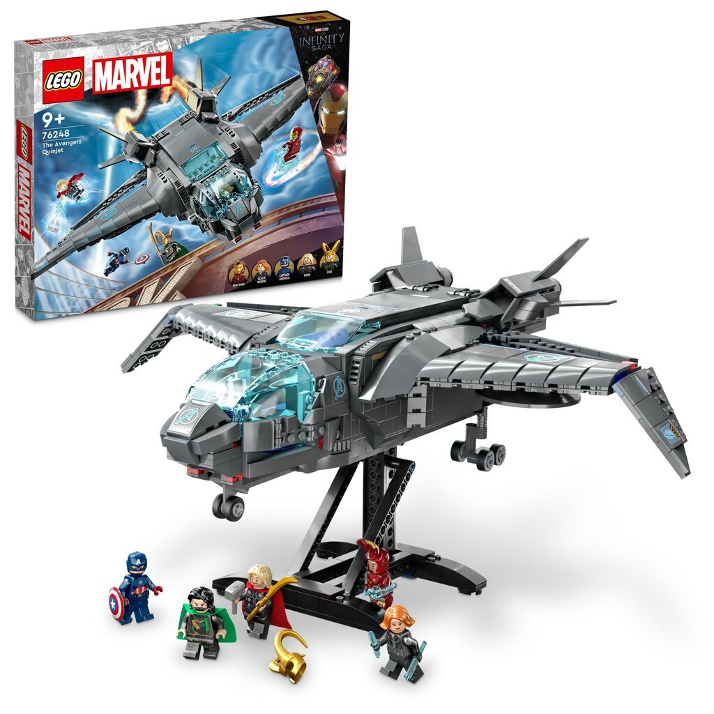 76248 LEGO® Marvel Avengersin Quinjet hinta ja tiedot | LEGOT ja rakennuslelut | hobbyhall.fi