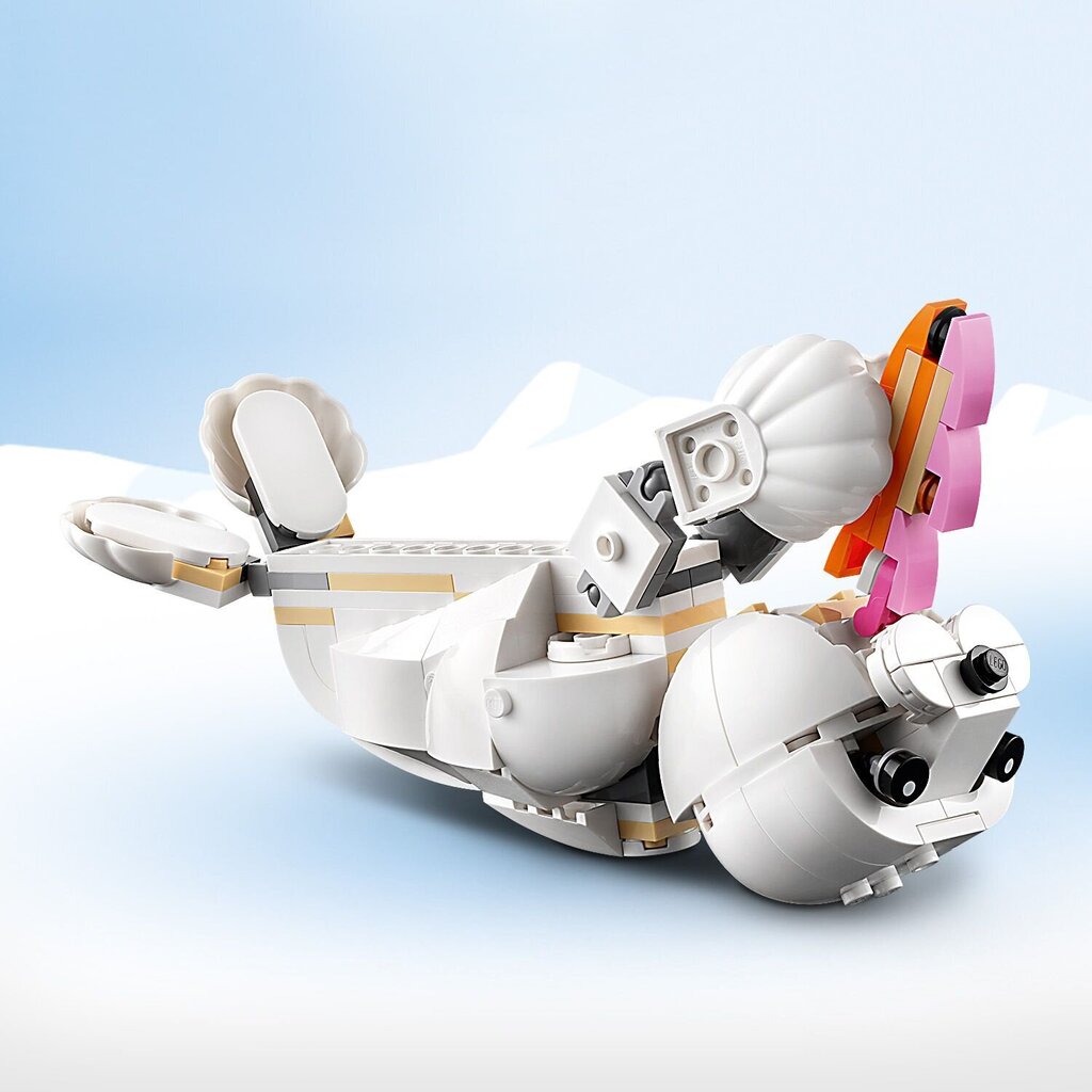 31133 LEGO® Creator 3in1 Valkoinen jänis hinta ja tiedot | LEGOT ja rakennuslelut | hobbyhall.fi