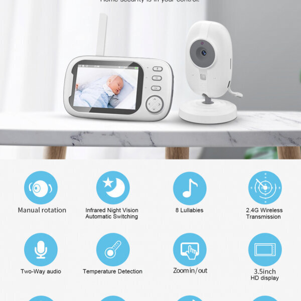 Digital Baby Video Monitor vauvan videomonitori hinta ja tiedot | Itkuhälyttimet | hobbyhall.fi