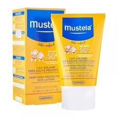 Auringonsuojavoide Mustela Very High Protection aurinkovoide SPF50+, 100 ml hinta ja tiedot | Aurinkovoiteet | hobbyhall.fi