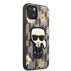 Karl Lagerfeld Ikonik Flower Case iPhone 13 mini harmaa hinta ja tiedot | Puhelimen kuoret ja kotelot | hobbyhall.fi