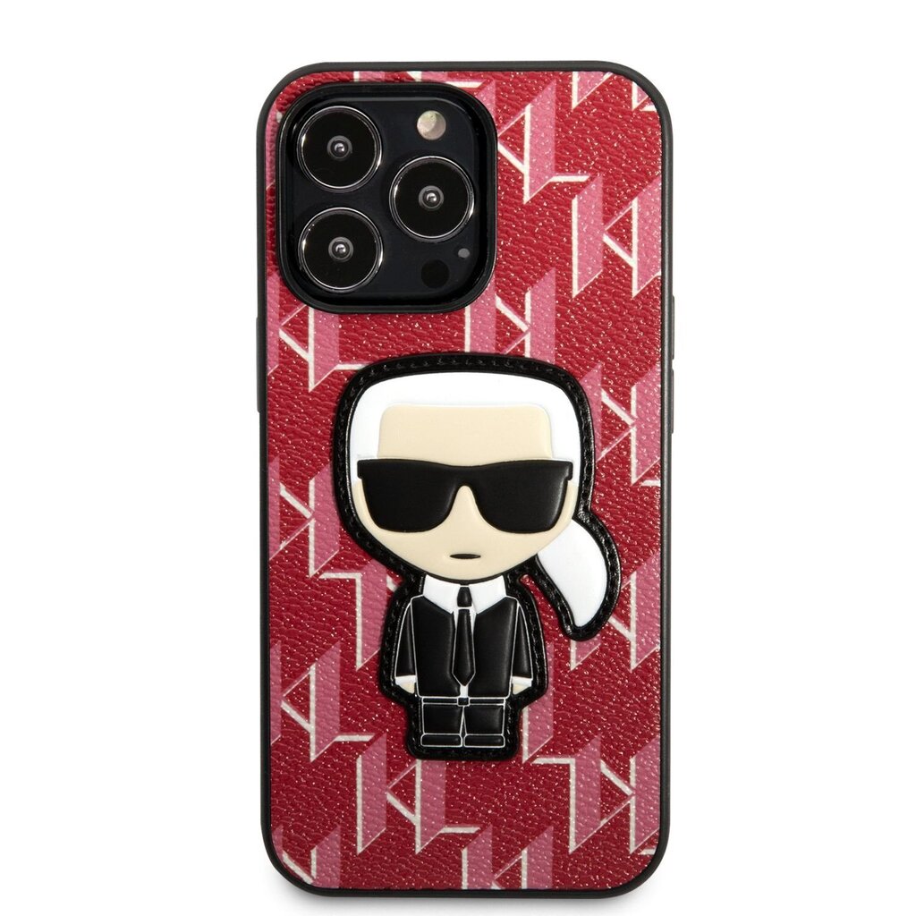 Karl Lagerfeld Monogram Ikonik Case for iPhone 13 Pro Red hinta ja tiedot | Puhelimen kuoret ja kotelot | hobbyhall.fi