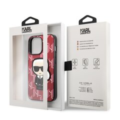 Karl Lagerfeld Monogram Ikonik Case for iPhone 13 Pro Red hinta ja tiedot | Puhelimen kuoret ja kotelot | hobbyhall.fi