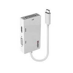 Adapteri USB Lindy Lindy 43273 3.1 C - HDMI, DVI, VGA hinta ja tiedot | Lindy Tietokoneet ja pelaaminen | hobbyhall.fi