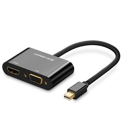 HDMI-kaapeli Ugreen / VGA mini DisplayPort-sovitin 4K@30 Hz Full HD 1080p, musta ( MD108 10439 ) hinta ja tiedot | Adapterit | hobbyhall.fi