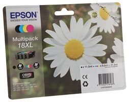 Mustepatruuna Epson C13T18164010, musta, keltainen, sininen, vaaleanpunainen hinta ja tiedot | Mustekasetit | hobbyhall.fi