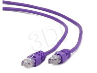 Gembird PP12-0.5M/V Purple verkkokaapeli cat. 5E molded strain hinta ja tiedot | Kaapelit ja adapterit | hobbyhall.fi