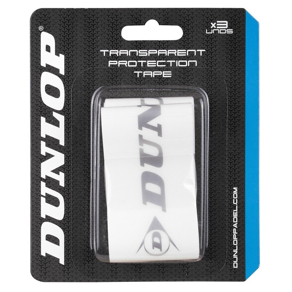 Mailan suojateippi Dunlop, läpinäkyvä, 3 kpl. hinta ja tiedot | Padel | hobbyhall.fi