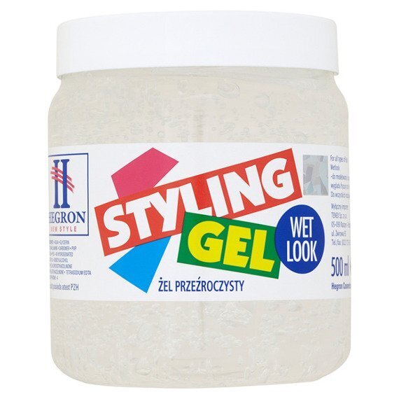 Hiusgeeli Hegron Styling 500 ml, valkoinen hinta ja tiedot | Kampaamotuotteet | hobbyhall.fi