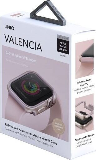 Uniq Velencia, Apple Watch Series 5/4 44mm Blush Gold hinta ja tiedot | Älykellojen ja aktiivisuusrannekkeiden lisätarvikkeet | hobbyhall.fi