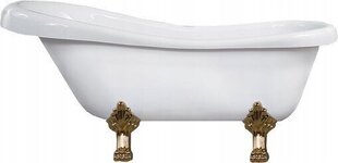 Akryylikylpy Mexen Retro, valkoinen + kulta, 170x75 cm hinta ja tiedot | Kylpyammeet | hobbyhall.fi