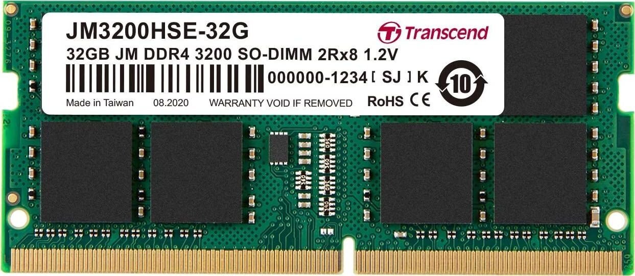 Transcend JM3200HSE-32G hinta ja tiedot | Muisti (RAM) | hobbyhall.fi