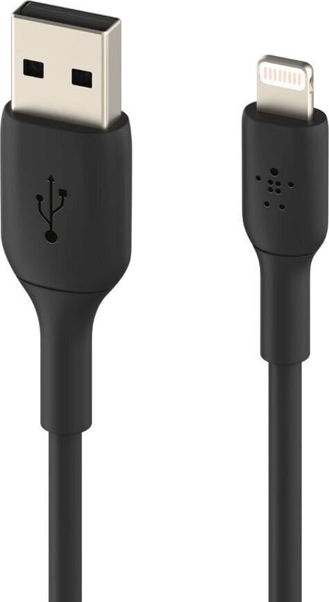 BELKIN PVC A-LTG 1M BLK hinta ja tiedot | Puhelinkaapelit | hobbyhall.fi