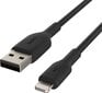 BELKIN PVC A-LTG 1M BLK hinta ja tiedot | Puhelinkaapelit | hobbyhall.fi